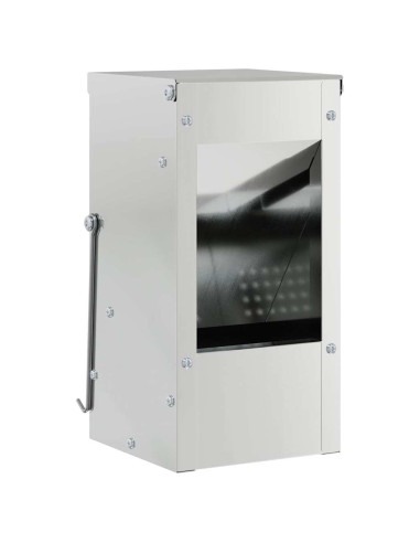 Mangiatore per conigli Argento 12,5 x 12,5 x 25 cm