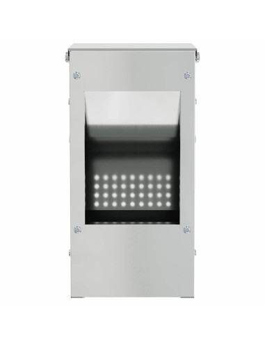 Mangiatore per conigli Argento 12,5 x 12,5 x 25 cm