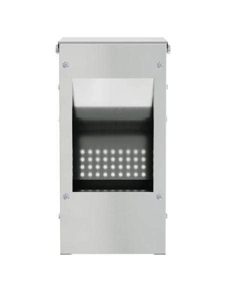 Mangiatore per conigli Argento 12,5 x 12,5 x 25 cm