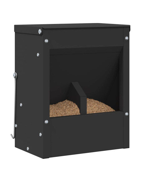 Mangiatore per conigli Nero 20 x 12,5 x 25 cm