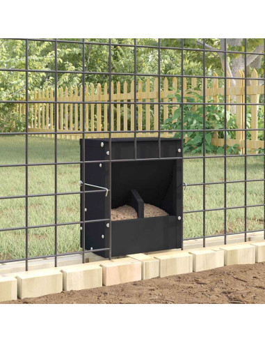 Mangiatore per conigli Nero 20 x 12,5 x 25 cm