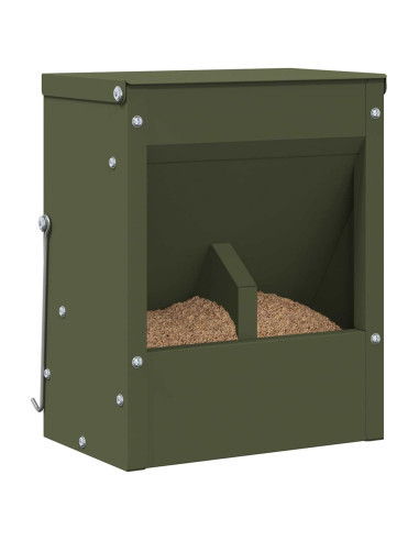 Mangiatore per conigli Verde oliva 20 x 12,5 x 25 cm