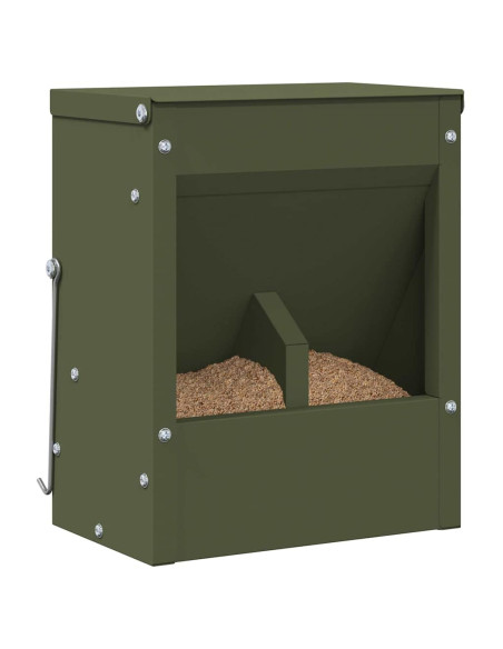 Mangiatore per conigli Verde oliva 20 x 12,5 x 25 cm