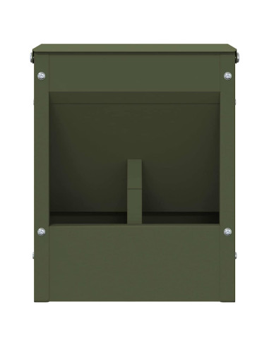 Mangiatore per conigli Verde oliva 20 x 12,5 x 25 cm