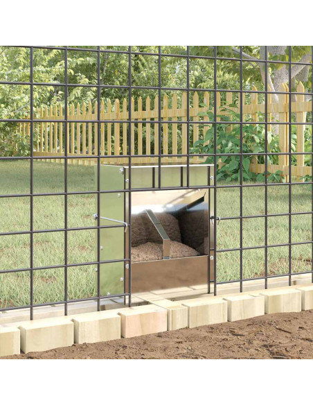 Mangiatore per conigli Argento 20 x 12,5 x 25 cm