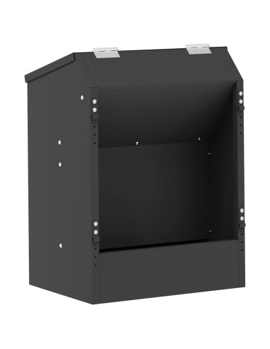 Mangiatore per conigli Nero 64.5 x 25.5 x 45.5 cm