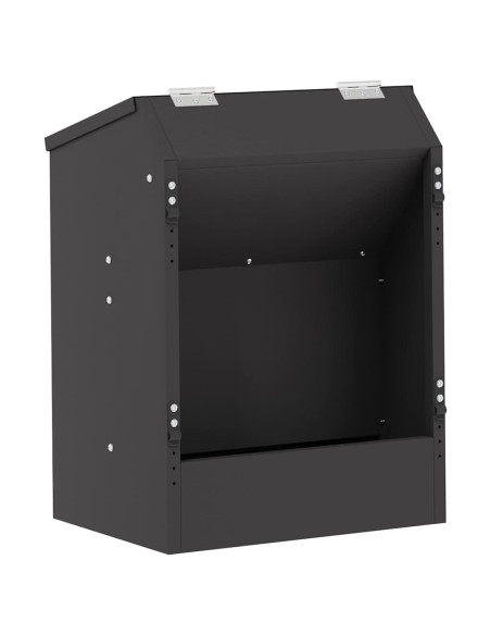 Mangiatore per conigli Nero 64.5 x 25.5 x 45.5 cm