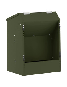 Mangiatore per conigli Verde oliva 64.5 x 25.5 x 45.5 cm 2