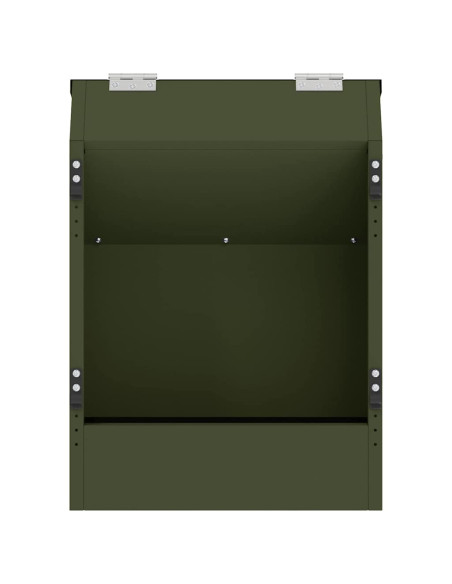 Mangiatore per conigli Verde oliva 64.5 x 25.5 x 45.5 cm