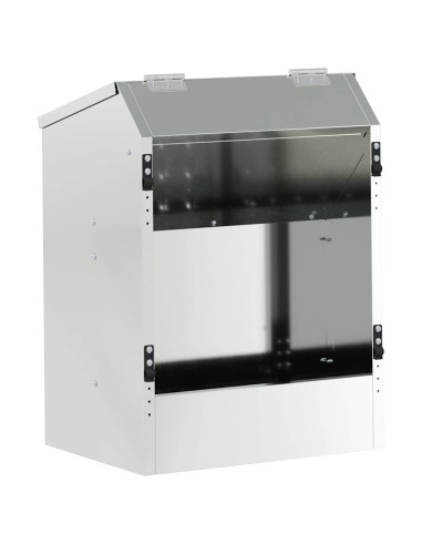 Mangiatore per conigli Argento 64.5 x 25.5 x 45.5 cm