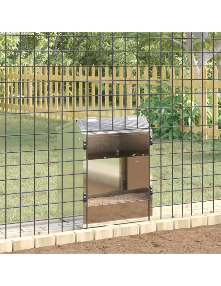 Mangiatore per conigli Argento 64.5 x 25.5 x 45.5 cm