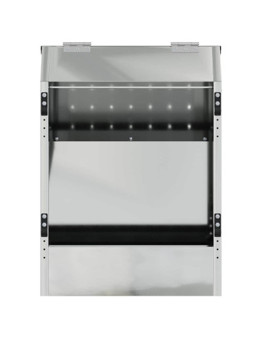 Mangiatore per conigli Argento 64.5 x 25.5 x 45.5 cm