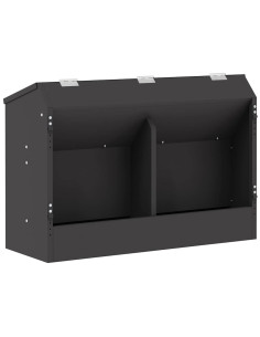 Mangiatore per conigli Nero 64.5 x 25.5 x 45.5 cm 2