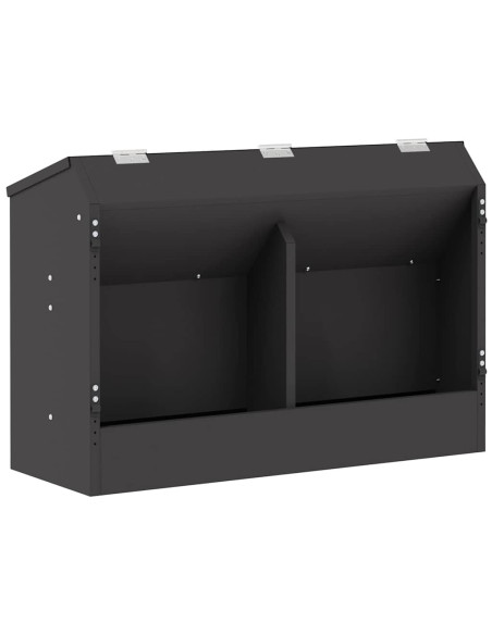 Mangiatore per conigli Nero 64.5 x 25.5 x 45.5 cm