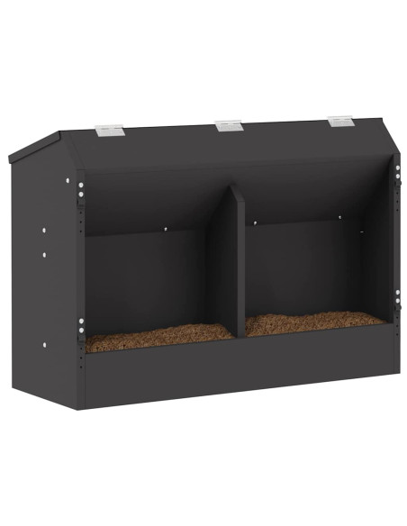 Mangiatore per conigli Nero 64.5 x 25.5 x 45.5 cm