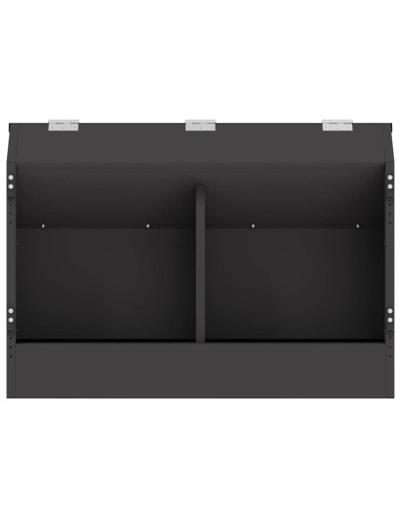 Mangiatore per conigli Nero 64.5 x 25.5 x 45.5 cm