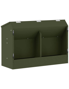 Mangiatore per conigli Verde oliva 64.5 x 25.5 x 45.5 cm 2