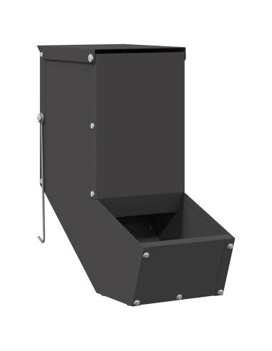 Mangiatore per conigli Nero 12,5 x 26 x 28,5 cm