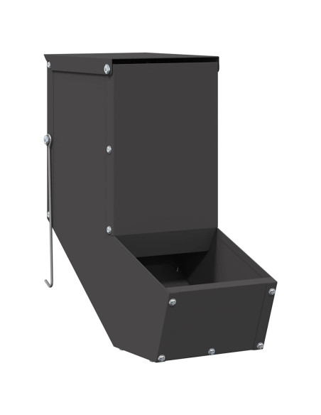 Mangiatore per conigli Nero 12,5 x 26 x 28,5 cm