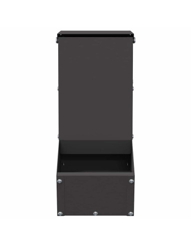 Mangiatore per conigli Nero 12,5 x 26 x 28,5 cm