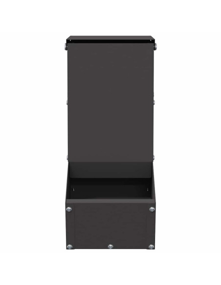 Mangiatore per conigli Nero 12,5 x 26 x 28,5 cm