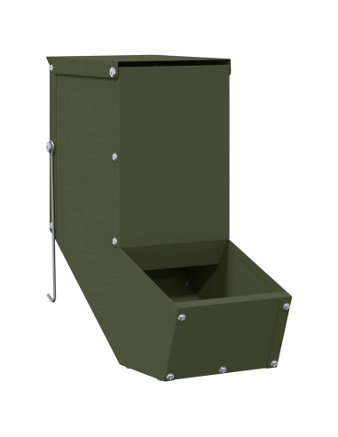Mangiatore per conigli Verde oliva 12,5 x 26 x 28,5 cm