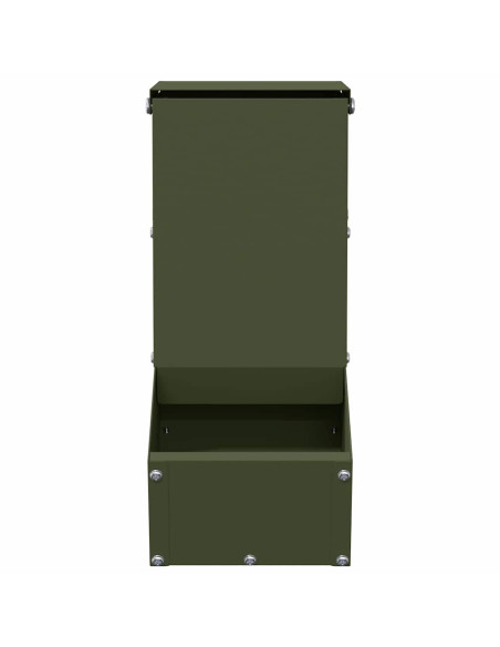 Mangiatore per conigli Verde oliva 12,5 x 26 x 28,5 cm