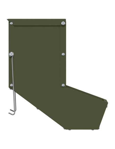 Mangiatore per conigli Verde oliva 12,5 x 26 x 28,5 cm
