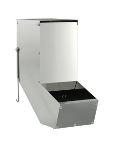 Mangiatore per conigli Argento 12,5 x 26 x 28,5 cm 2
