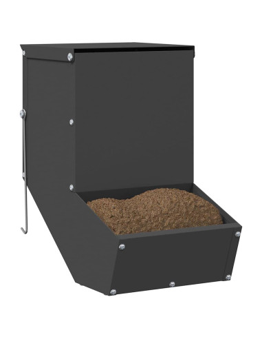 Mangiatore per conigli Nero 17,5 x 26 x 28,5 cm