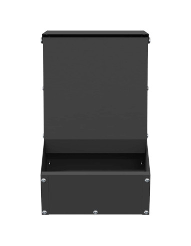 Mangiatore per conigli Nero 17,5 x 26 x 28,5 cm