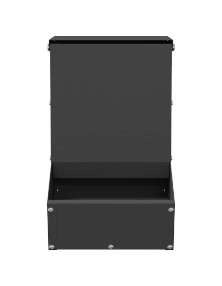 Mangiatore per conigli Nero 17,5 x 26 x 28,5 cm