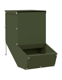 Mangiatore per conigli Verde oliva 17,5 x 26 x 28,5 cm 2