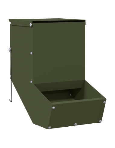 Mangiatore per conigli Verde oliva 17,5 x 26 x 28,5 cm