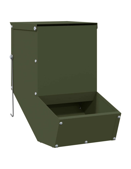 Mangiatore per conigli Verde oliva 17,5 x 26 x 28,5 cm