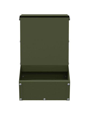Mangiatore per conigli Verde oliva 17,5 x 26 x 28,5 cm