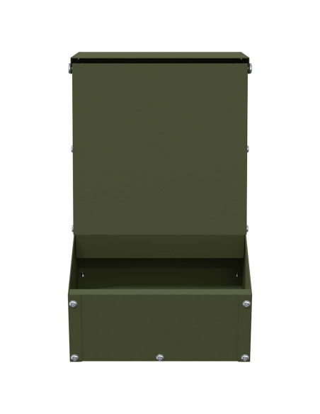Mangiatore per conigli Verde oliva 17,5 x 26 x 28,5 cm