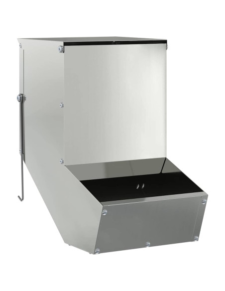 Mangiatore per conigli Argento 17,5 x 26 x 28,5 cm