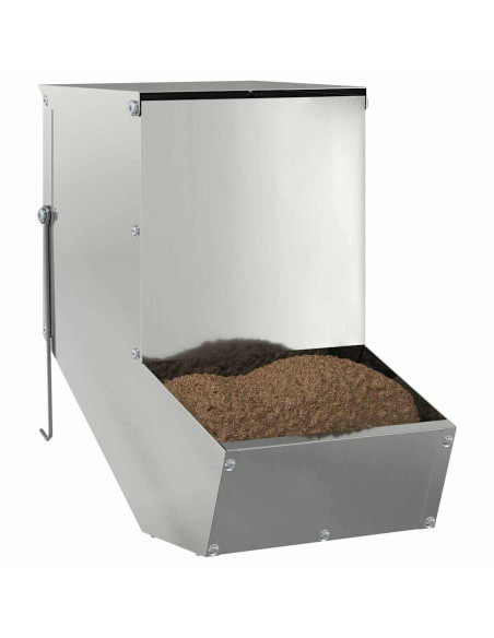 Mangiatore per conigli Argento 17,5 x 26 x 28,5 cm