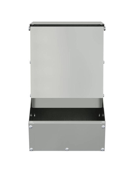 Mangiatore per conigli Argento 17,5 x 26 x 28,5 cm