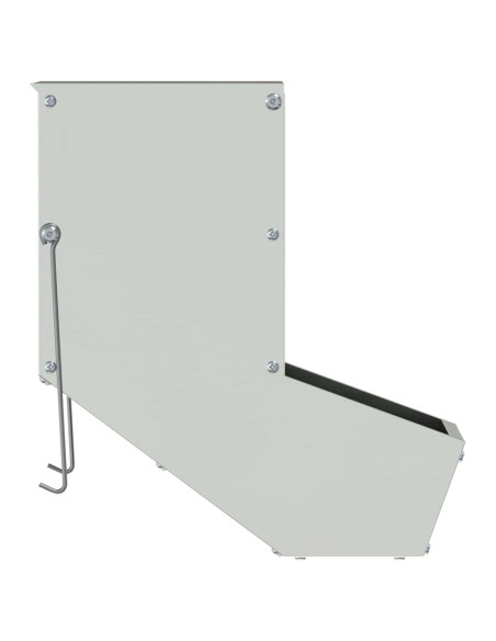 Mangiatore per conigli Argento 17,5 x 26 x 28,5 cm