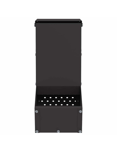 Mangiatore per conigli Nero 12,5 x 26 x 28,5 cm