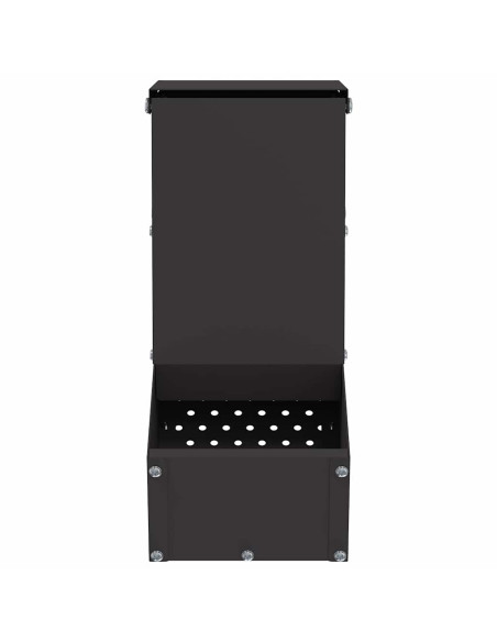 Mangiatore per conigli Nero 12,5 x 26 x 28,5 cm