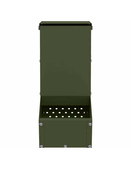Mangiatore per conigli Verde oliva 12,5 x 26 x 28,5 cm