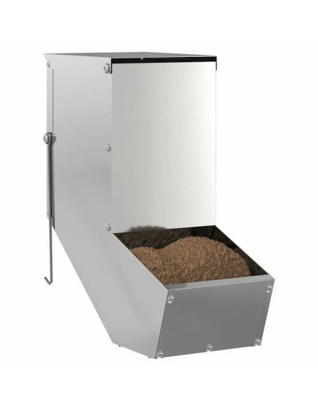 Mangiatore per conigli Argento 12,5 x 26 x 28,5 cm