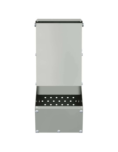 Mangiatore per conigli Argento 12,5 x 26 x 28,5 cm