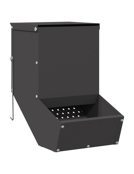 Mangiatore per conigli Nero 17,5 x 26 x 28,5 cm