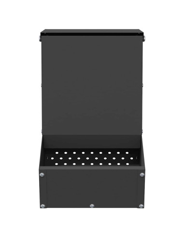 Mangiatore per conigli Nero 17,5 x 26 x 28,5 cm