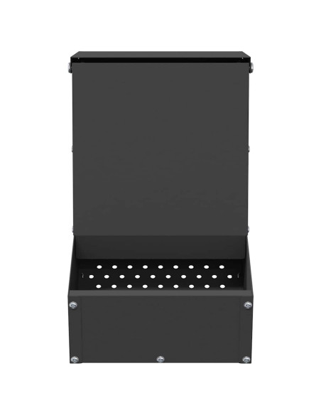 Mangiatore per conigli Nero 17,5 x 26 x 28,5 cm
