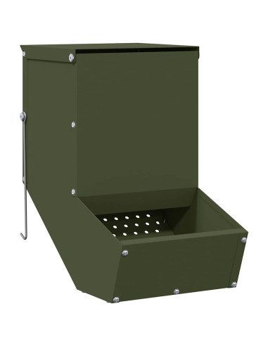 Mangiatore per conigli Verde oliva 17,5 x 26 x 28,5 cm